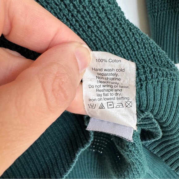 MADEWELL Women’s Bridgeview Waffle Knit Pullover Sweater Size Large, 100% Cotton - Picture 10 of 12